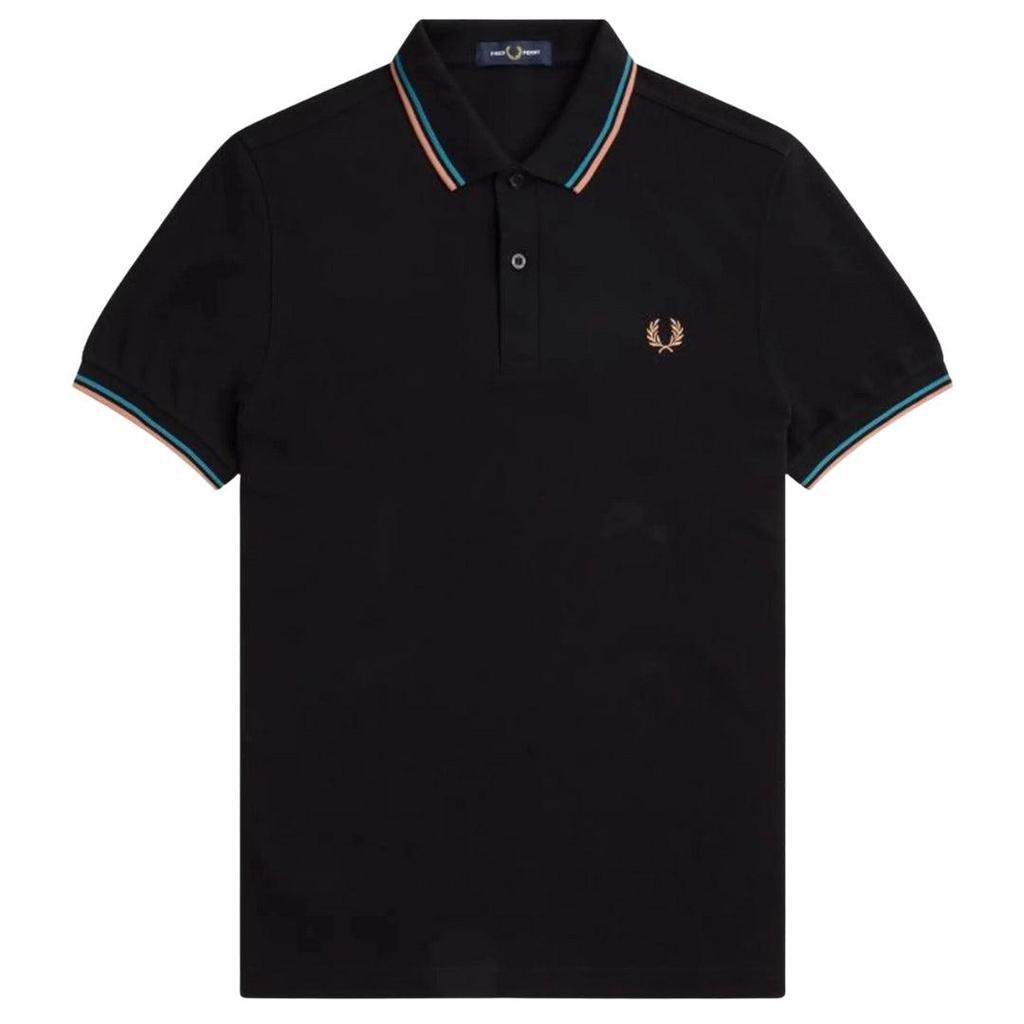Koszulka polo męska Fred Perry z podwójnym kołnierzykiem
