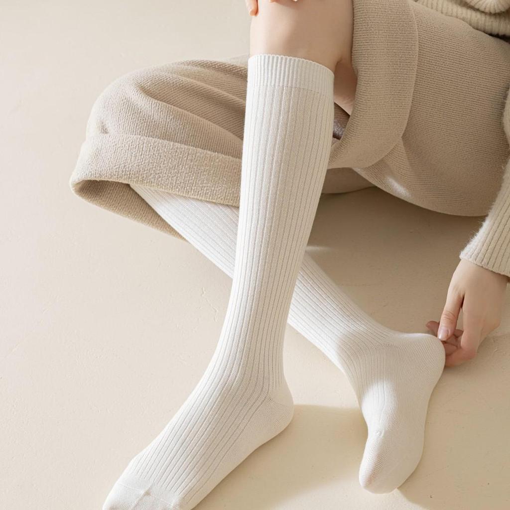 Melaude Women's Cashmere Wool Calf Socks: Warm, Cold-Resistant, Slimming, Beautiful Leg Socks for Autumn/Winter