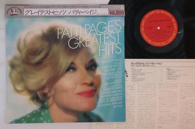 LP Record PATTI PAGE - Greatest Hits 22AP2517 CBS SONY Japan Obi Jazz Used