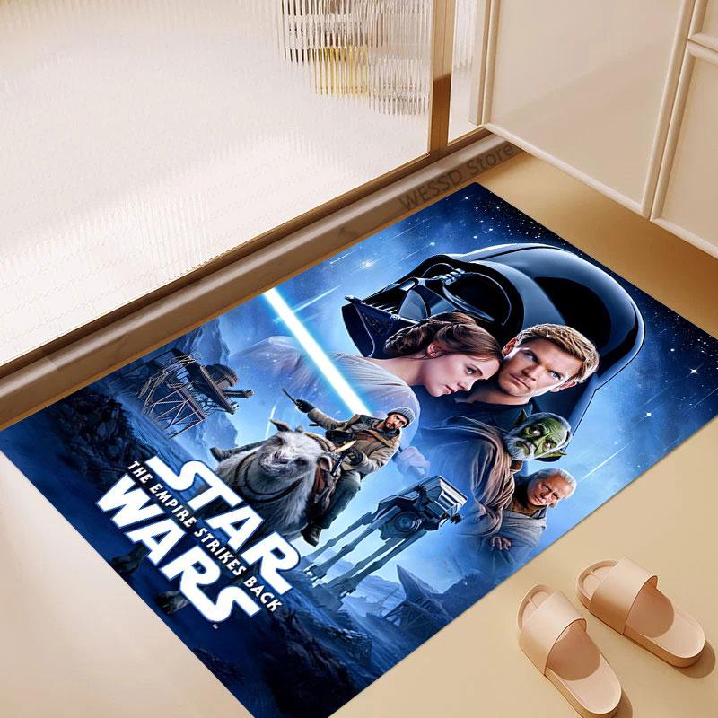 Stylish Star Wars Pattern Carpet - Non-slip Kitchen and Outdoor Carpet, Home and Bedroom Decoration Items, Birthday Gift
