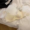 Big Breasts Show Small French Women's Pure Desire, Sexy Lace Edge Soft Steel Ring Gathers, Collects the New Breast Bra