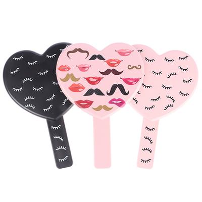 1Pc Handheld Makeup Mirror With Handle Salon Barber Hairdress Hand Held