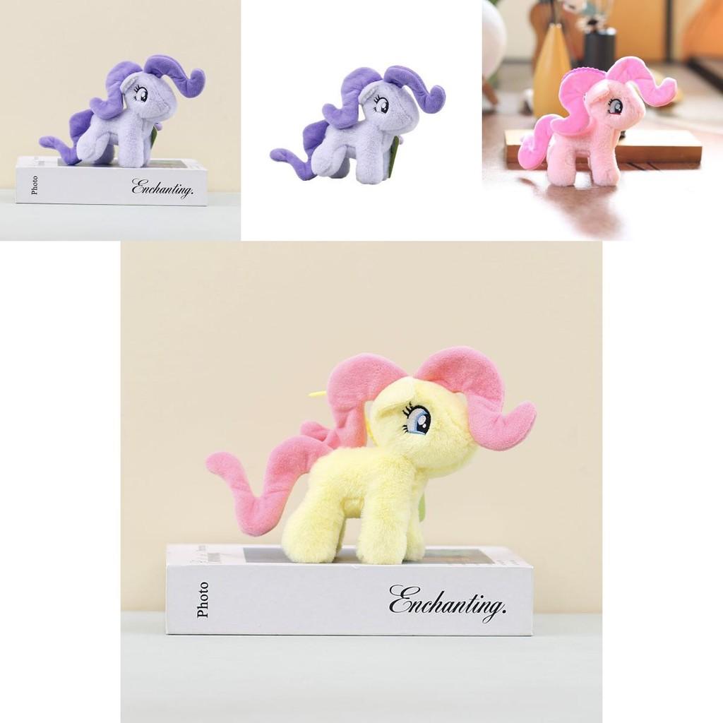 Charming Colorful Plush Pony Keychain Stuffed Animal Soft Doll For Girls Bags