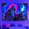 VIKAMA Interstellar Wizard Tapestry Star Cloud Cloak Living Room Meditation Room Fantasy Style Room Decoration