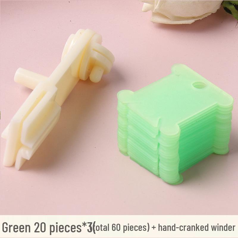 Colored Plastic Thread Organizer & Winding Board for Cross Stitch Embroidery Floss