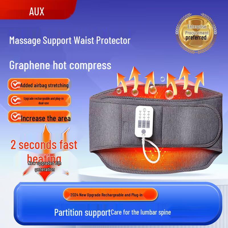 Aux Heated Rechargeable Waist Massager