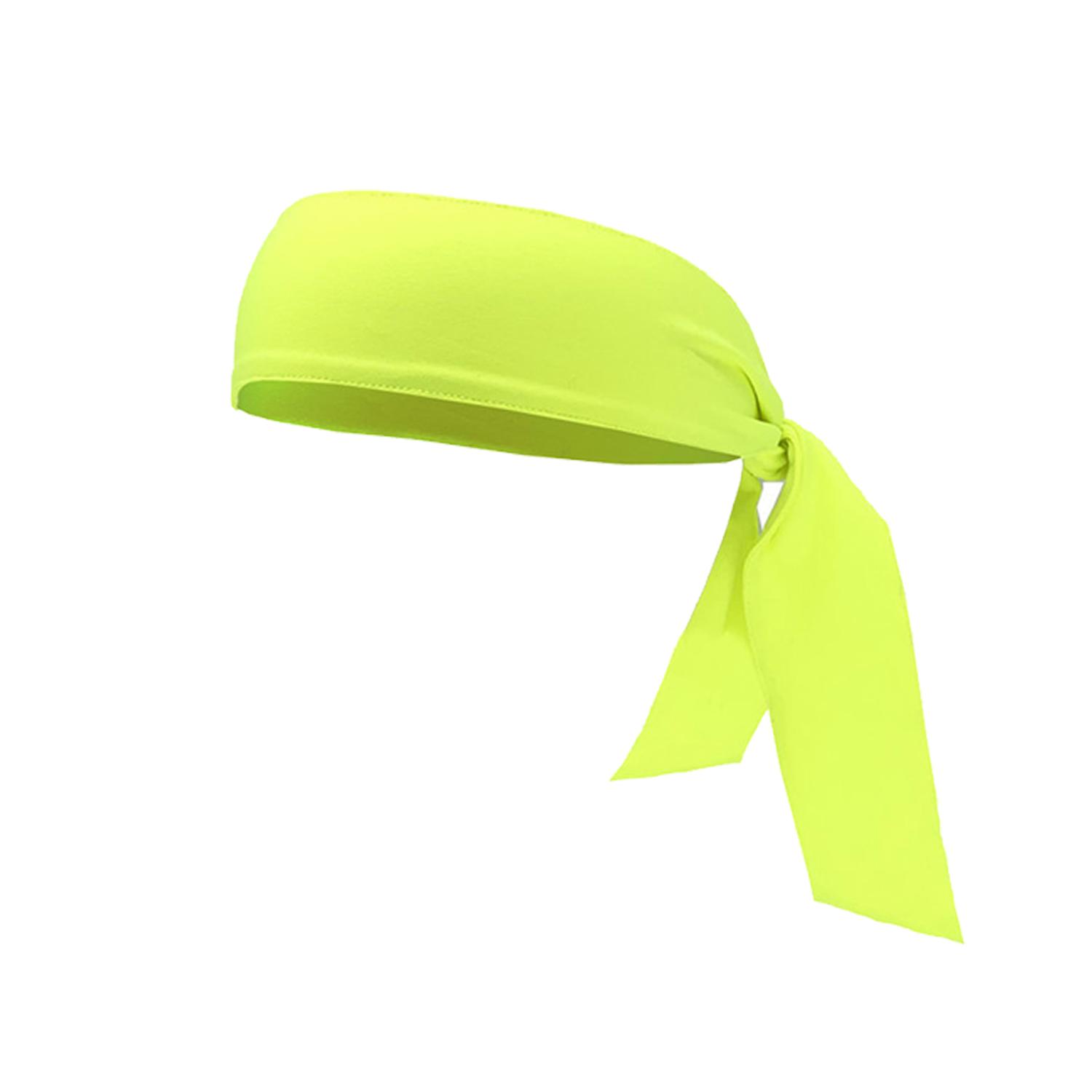 

Головной убор Головная повязка для бега Спорт Повязка от пота Йога Лента для волос Пиратские банданы Спортивная повязка от пота флуоресцентный желтый