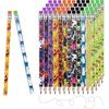 48 Halloween Pencils Bulk with Erasers for Kids, Cute Wood Pencils with Colorful Halloween Themed Design for Kid Trick O2r Treat Gift Prize, Party
