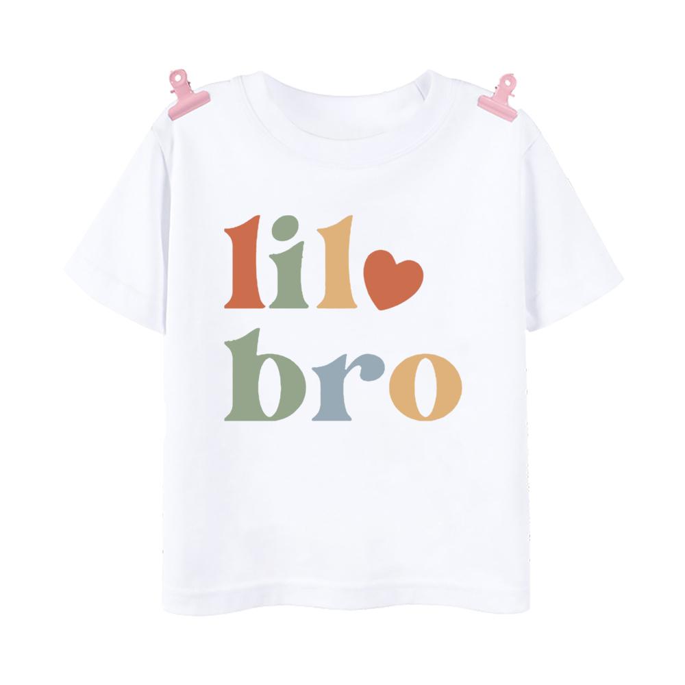 Big Brother Little Brother Family Matching T-shirt Boys Sibling Clothes Kids Short Sleeve Tops Outfit Children Summer Tee Shirts