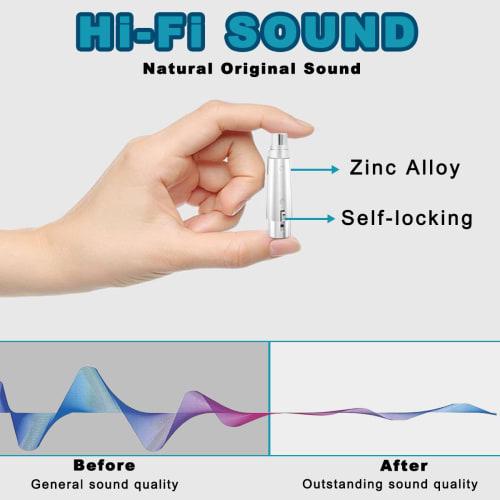 MKBKLLJY 3-Pin XLR Female To RCA Female Adapter Jack Socket Audio Gender Changer Coupler Connector with Zinc Alloy Metal Case and Silver Cable Ties Co