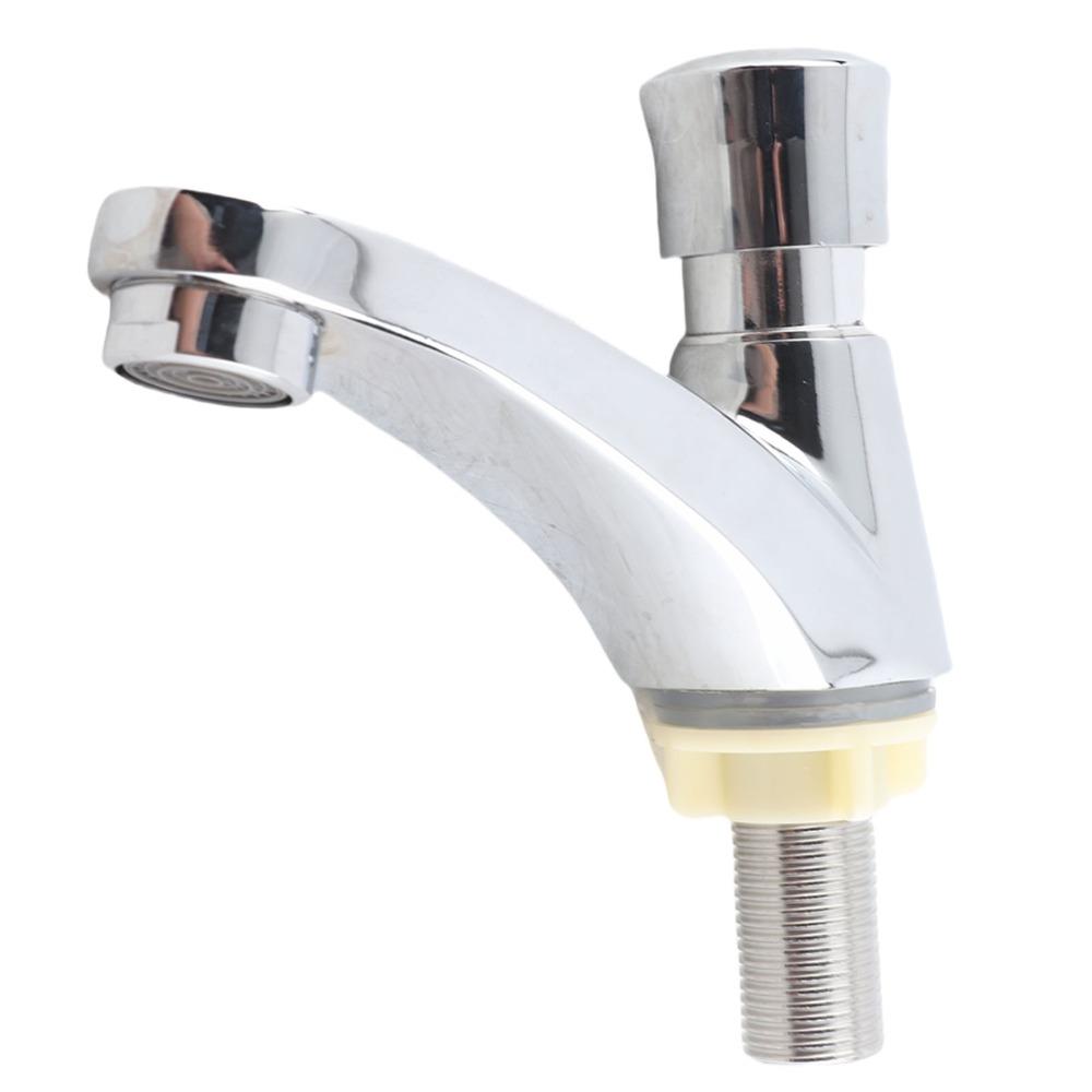 Automatic Shut Off Water Tap Alloy Basin Sink Tap Commercial Grade Faucet Factory