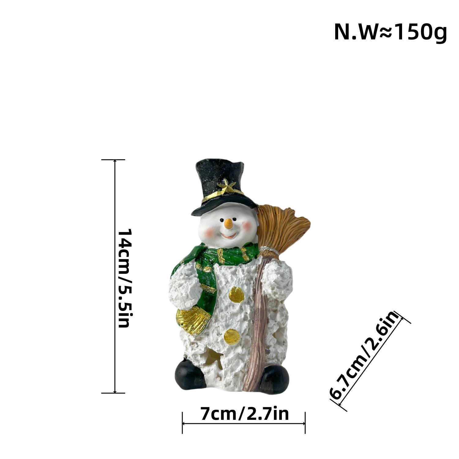 

Новый Рождественский Снеговик Украшения Настольный Ночник Окно Смолы Ремесло Украшения Подарок