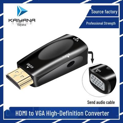 High-Definition HDMI To VGA Audio Converter 1080P for Computer and Projector