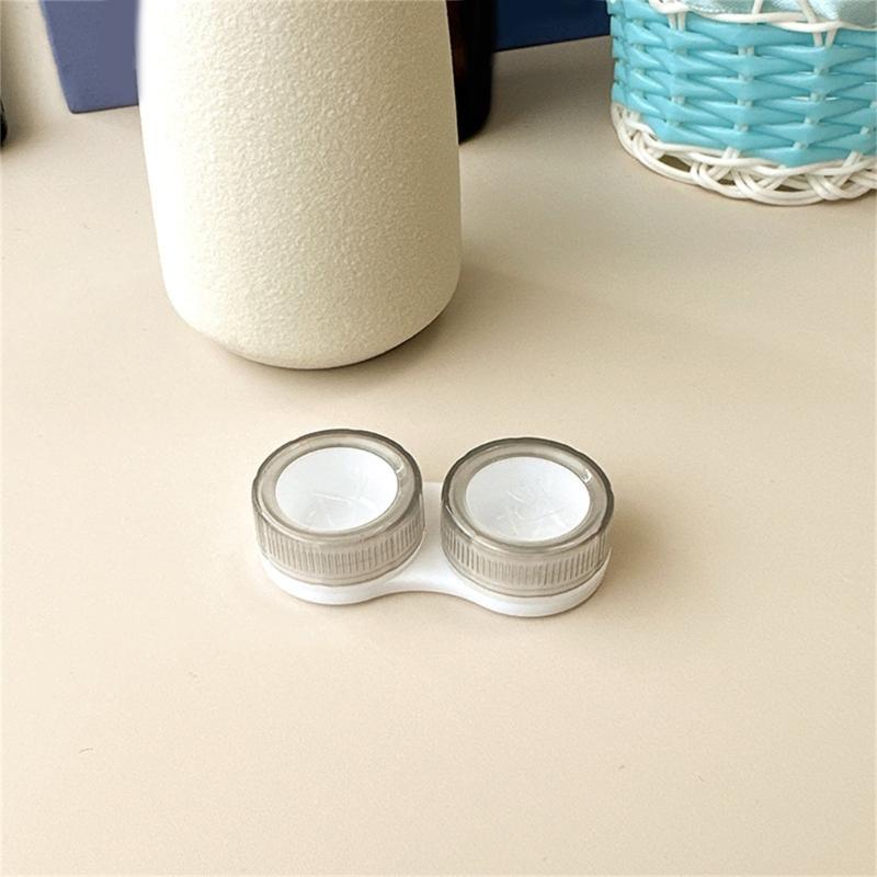 Double Layer Contact Lenses Storage Box With Secure Seal Lightweight ABS Storage Box For Outdoor Travel