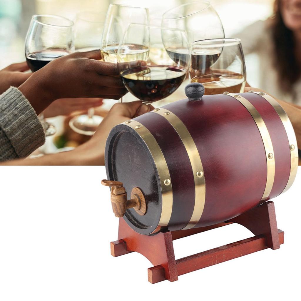 3л винтажная сосновая винная бочка винный бочонок аксессуары для пивоварения оборудование для домашнего пивоварения темно-коричневый 3л