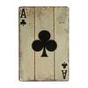 Vintage Poker Metal Sign Retro Joker Tin Sign King Jack Sign Wall Decoration for Home Cafe Pub Bar Shop 8x12 Inch