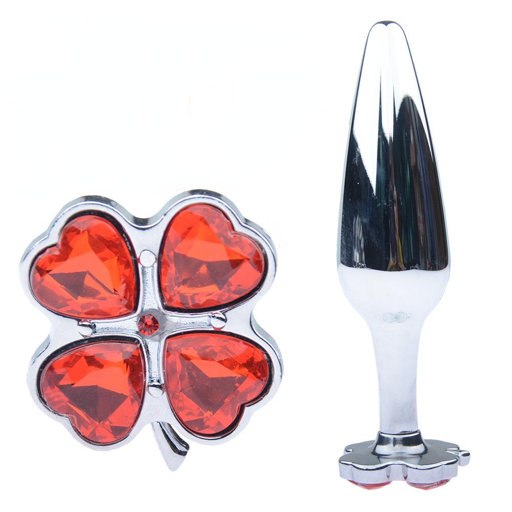 Srebrny Koniczynka Szczęścia Korek Analny Konwencjonalne Alternatywne Zabawki Seksualne Masażer Prostaty Dildo Korek do Pupy Stymulator Zabawki Seksualne Anal