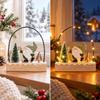 Wooden Advent Calendar House with Drawers Christmas Countdown Calendar Decorative Storage Box