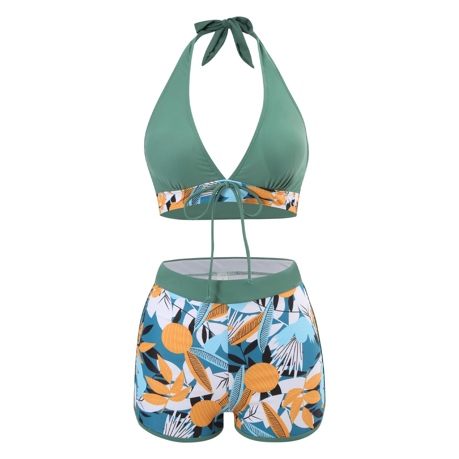 

New bikini women with chest pads conservative backless swimsuit sexy swimsuit XL