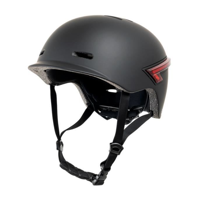 Casque Avec LED Avant Arrière Commande Bluetooth L Noir