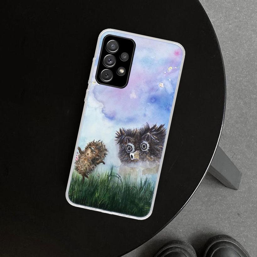 Hedgehog in the Fog Phone Case for Samsung Galaxy A17 A16 A26 A36 A56 A57 A37 A15 A25 A35 A55 A14 A24 A34 A54 A13 A23 A33 A53 Ga