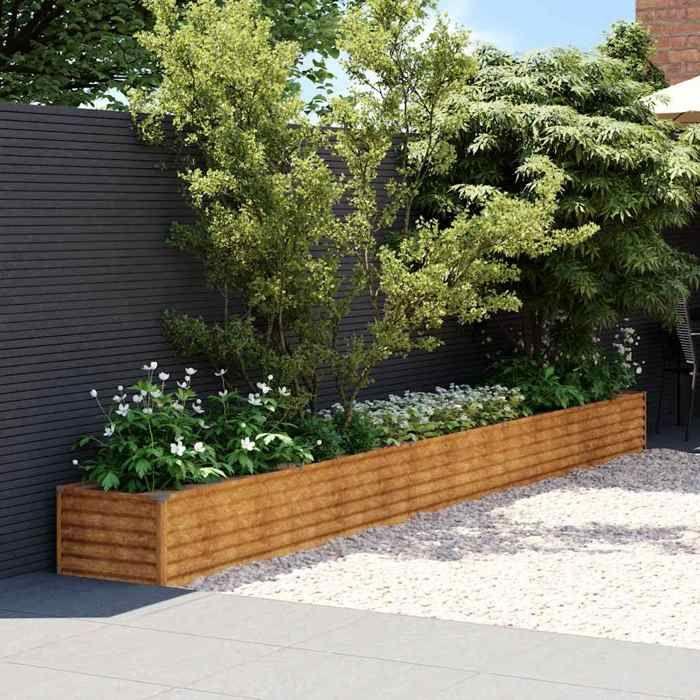 VidaXL Raised Garden Bed 482x50x36 Cm Corten Steel 151979