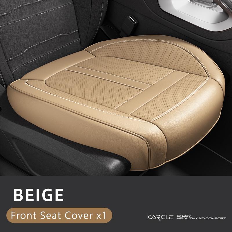 PU Leather Car Seat Cover Full Set 360°Surrounded Bottom Adjustable Back Seat Pad Waterproof Front Seat Cushion Car Accessories