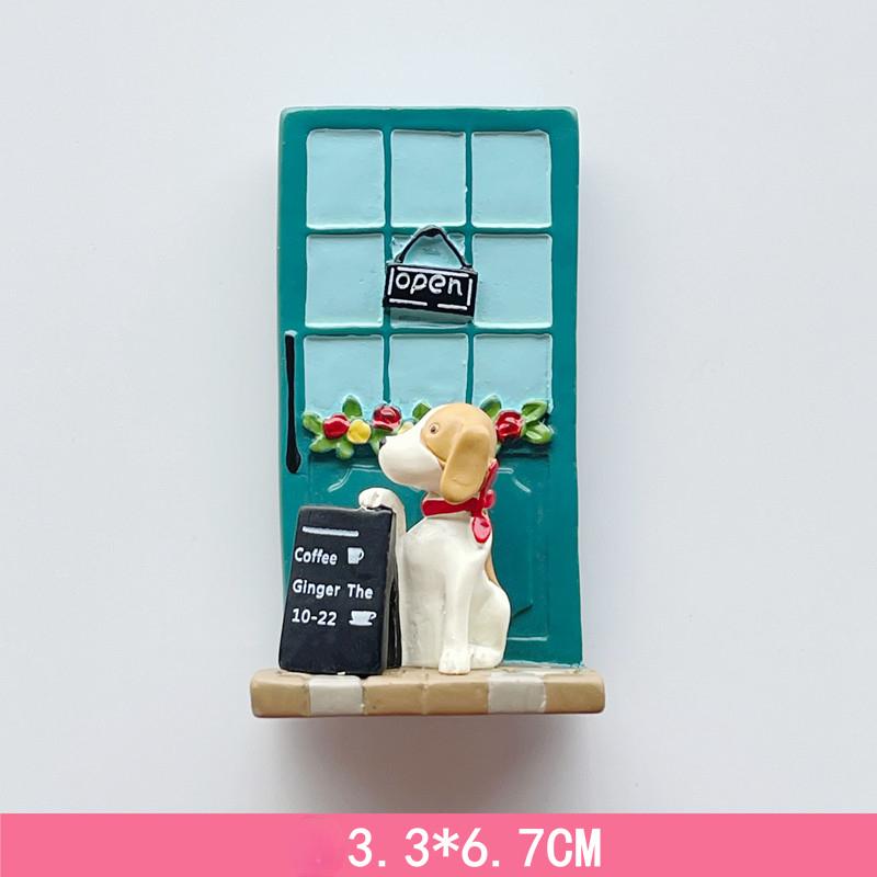 Kawaii Korean Style Dog Fridge Magnets Wedding Gifts Home Decor Fridge Stickers Children Toys Festival Gifts Blackboard Stickers