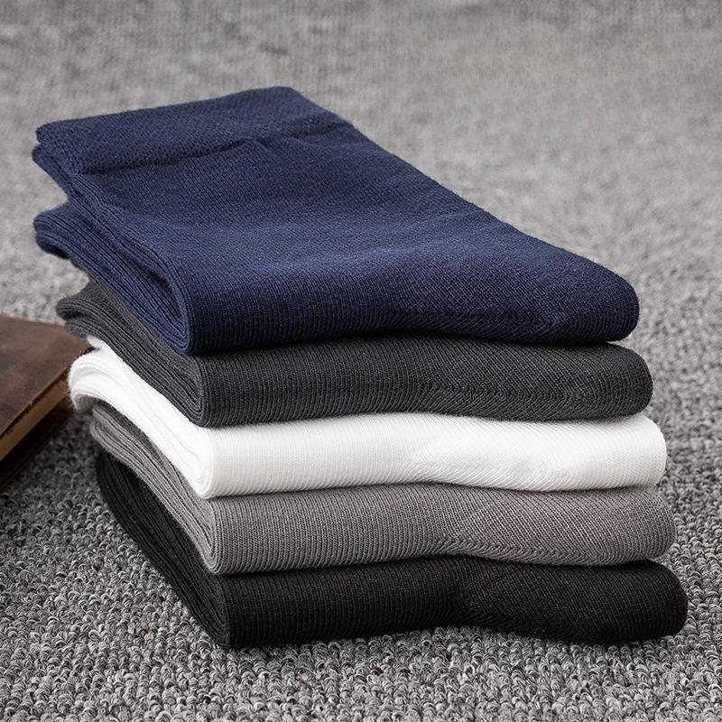 Șosete Bărbați Primăvară Bumbac Anti-miros Transpirație Șosete Bărbați Lungime Medie Șosete Sport Culoare Solidă Timp Liber Bărbați Șosete Bumbac Anti-scămoșare