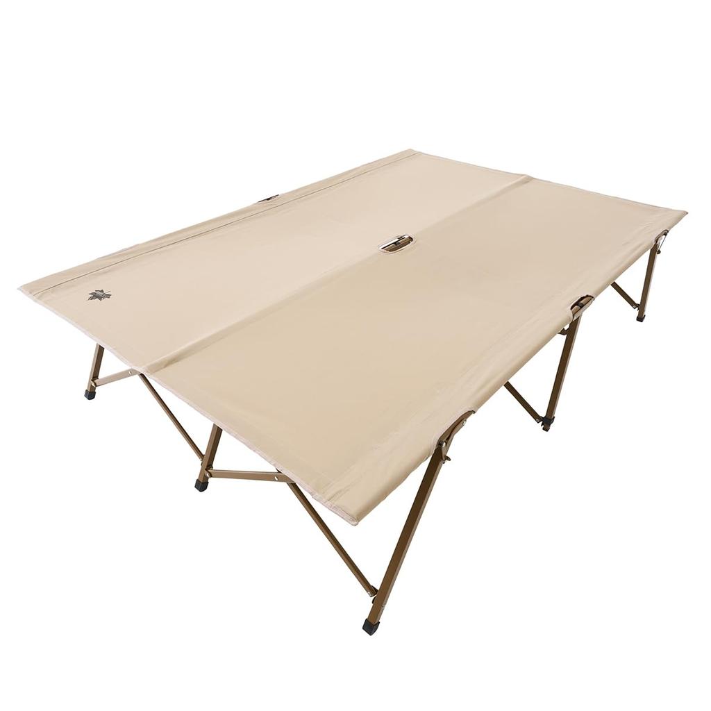LOGOS Tradcanvas Auto Leg 73178015 Venkovní kempingová postýlka pro dvě osoby Skládací nosnost 240 kg Postýlka/DUO