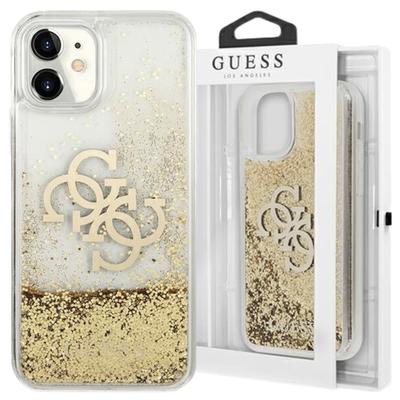 Guess Guhcn61Lg4Ggo Iphone 11 6,1 / Xrzłoty/Gold Capa Rígida 4G Glitter Líquido Grande