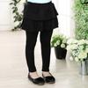 Yousheng Culottes für Mädchen, mittelhoher Bund, gerüschter Saum, einfarbig, Skort für Mädchen, einfarbig, elastische, schmal geschnittene Hose für den Alltag