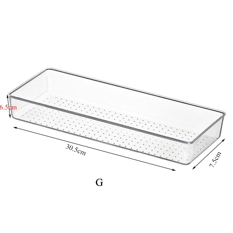 Japanische Transparente Schreibtisch Acryl Aufbewahrungsbox Schubladen Organizer Schmuck Make-up Organizer für Kosmetik Schrank Organizer