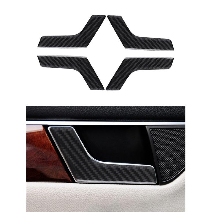 Car Accessories Interior Carbon Fiber Stickers For Mercedes-Benz C Class W204 2007-2013 Entral Console A/C Switch Panel