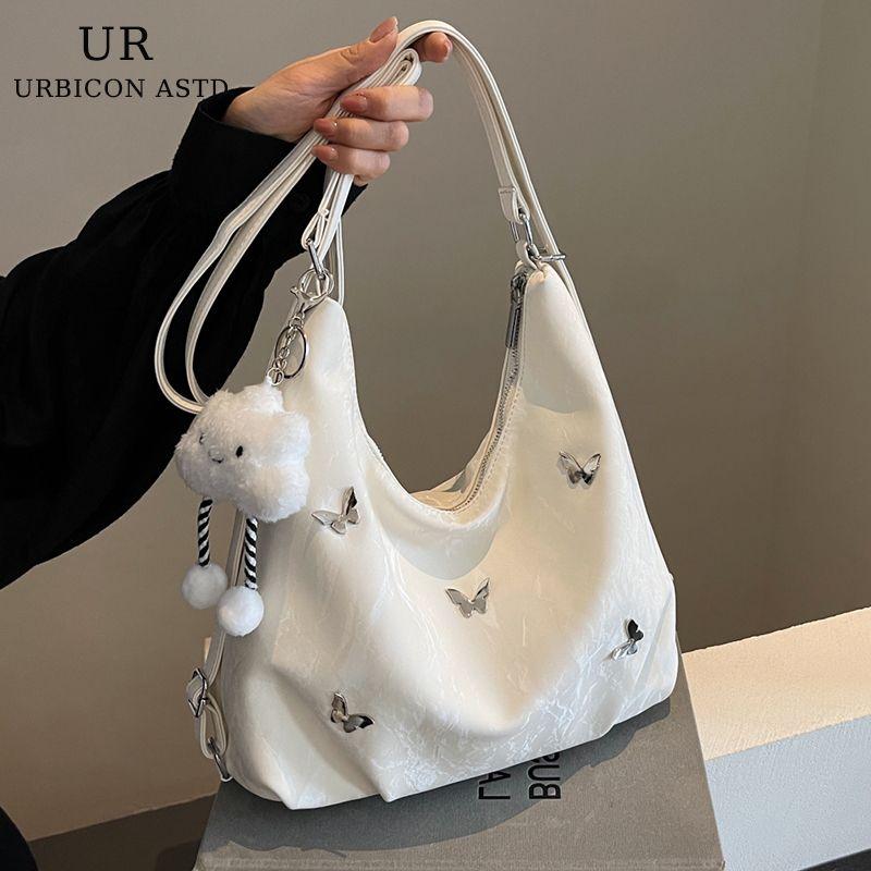 

Large Capacity Autumn/Winter Bags Women s 2024 New Arrival Work Clothing Niche Style Backpack Fancy Accessible Luxury Shoulder Tote Bag Beige