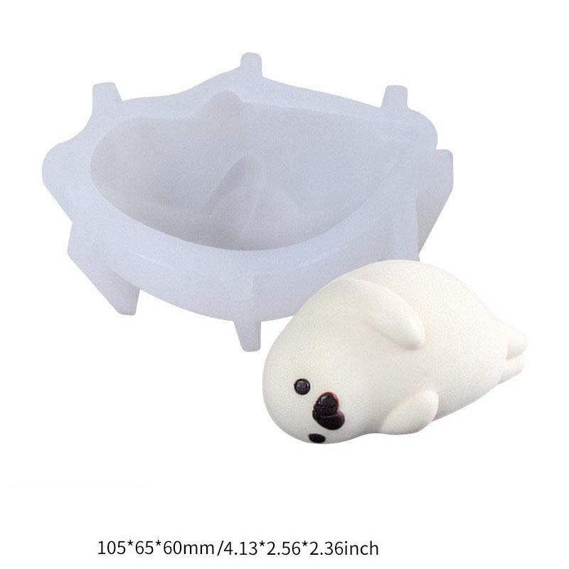 1Pcs Sleeping Bear Design Silicone Cake Molds Mousse Mould Food Grade Dessert Baking Tools Kitchen Supplies Kichen Bakery Diy
