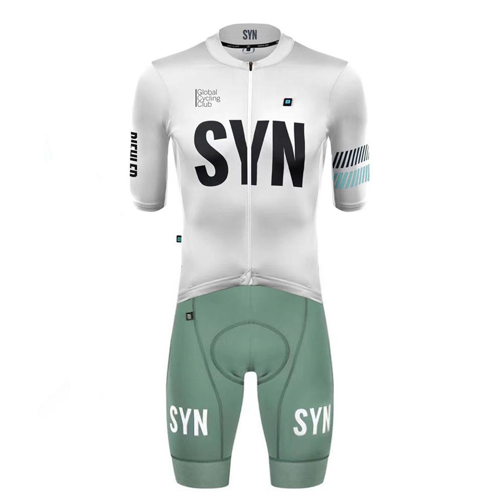 Road Bike Cycling Suit Short-sleeved Suit Men s Moisture-wicking Mountain Bike Cycling Top  2026 Summer Breathable One-piece Cycling Suit Set S