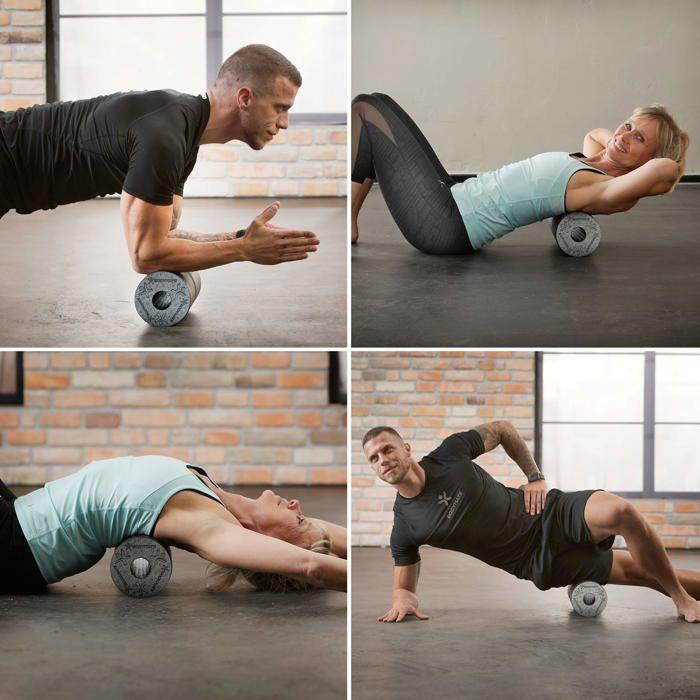 Rouleau de massage - bodymate - standard - 45cm - dureté moyenne - e-book gratuit