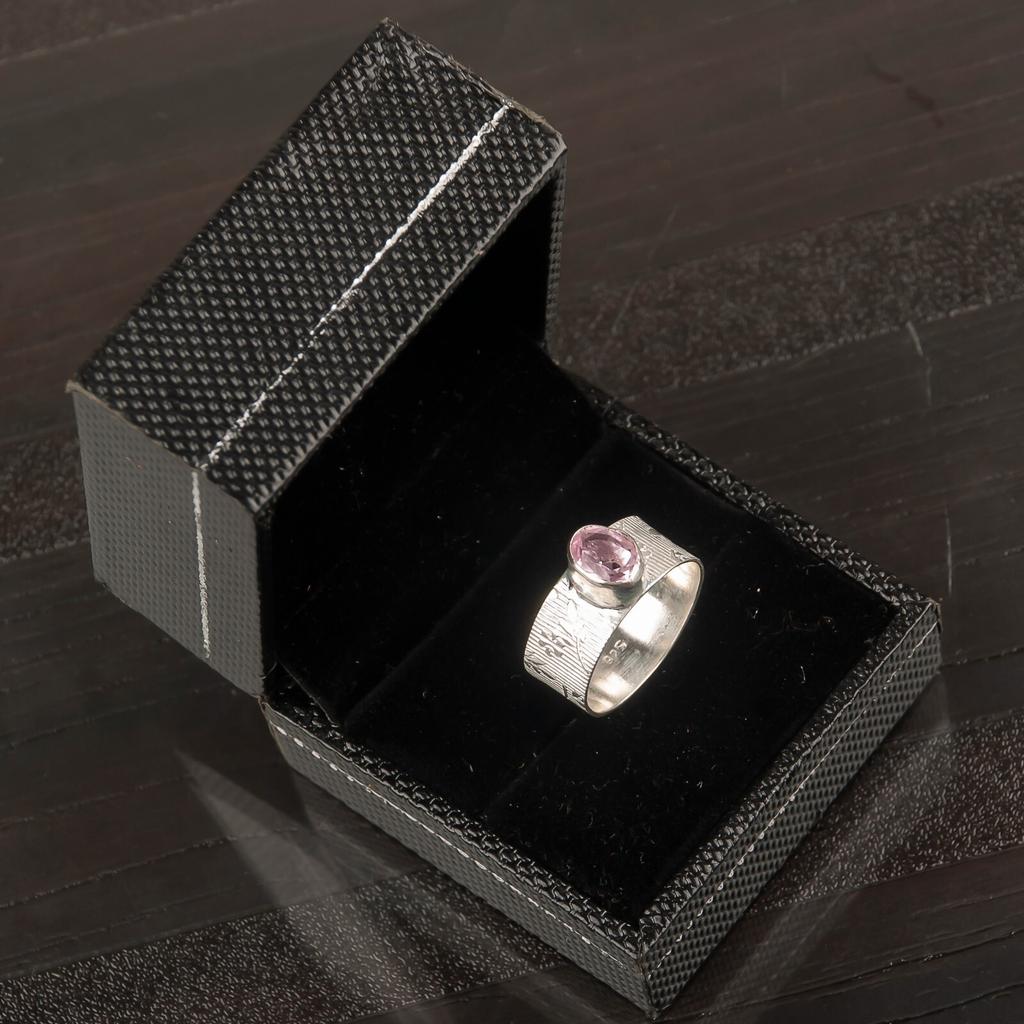 Morganite Gemstone 925 Sterling Silver Jewelry Handcrafted Ring Gift For Mother RR-3-11