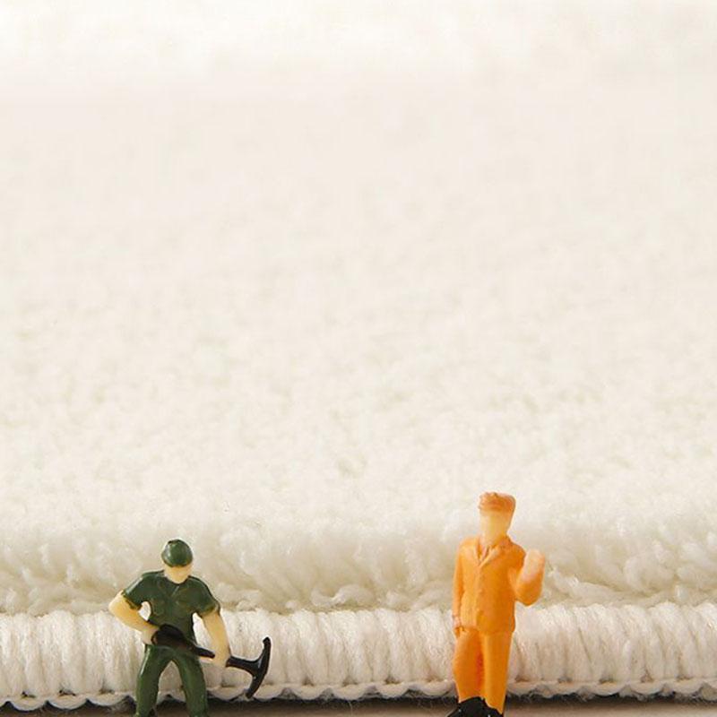 Imitation Cashmere Butter Teddy Bear Rug,Round Thick Living Room Bedroom Floor Mats,Cartoon Bedside Cute Dressing Room Floor Mat