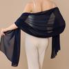 Elegantes Chiffon Chiffon Schal Langes Leichtes Gewebe Brautjungfern Schal Abend Schal Brautparty