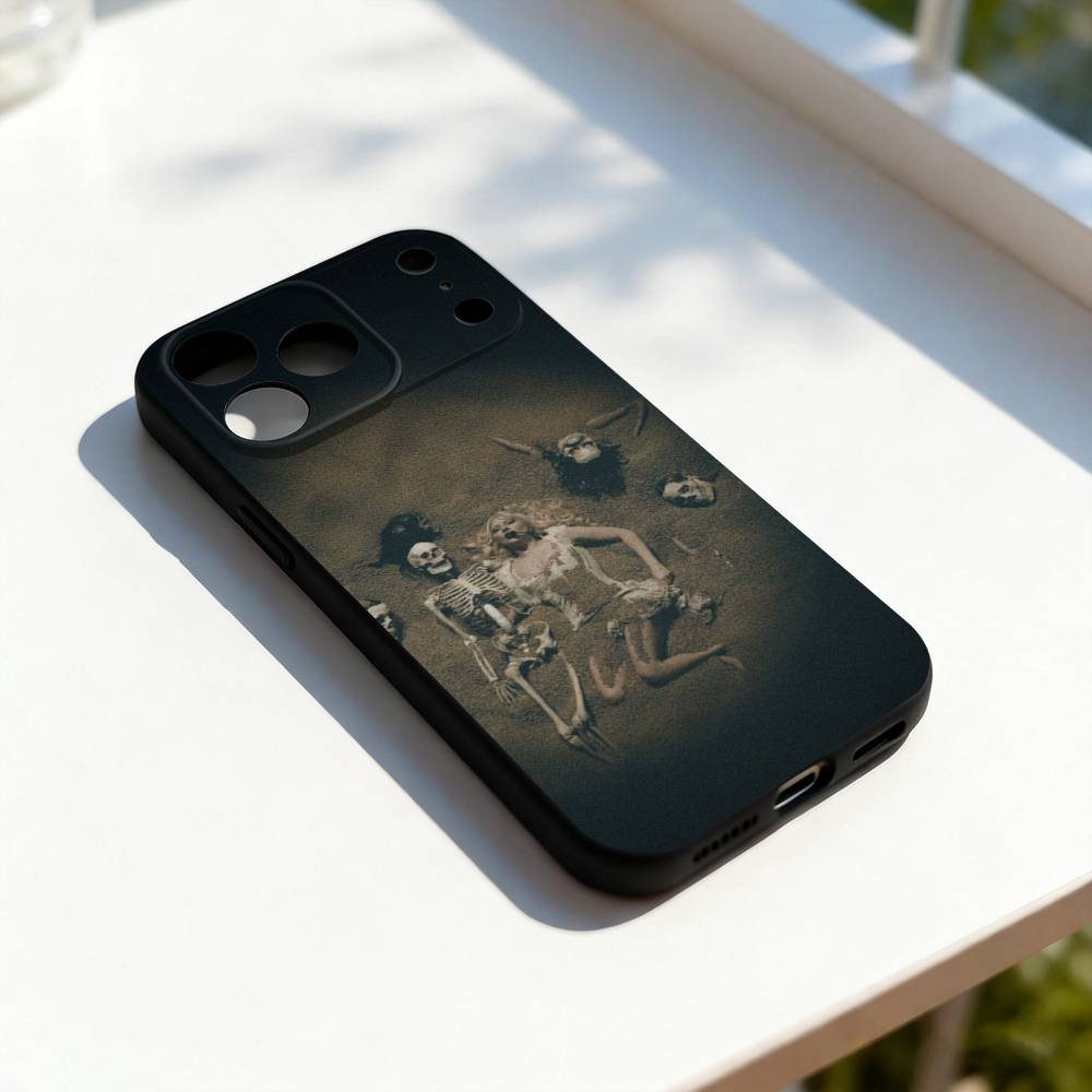 L-LADY MAYHEM GAGA Phone Case For iPhone 17,16,15,14,13,12,11,Pro,Max,Plus,E,SE4,Air,Mini Black Precise Hole Matching