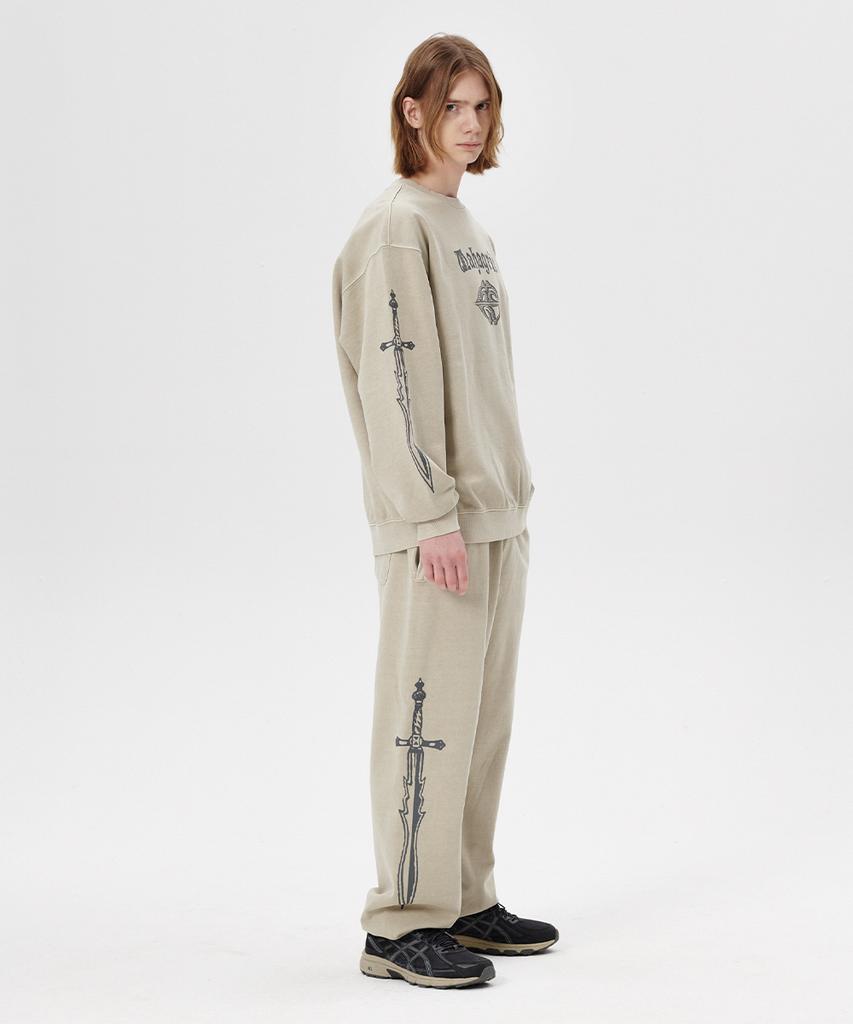 MAHAGRID Dagger Pigment Sweatpant Khaki(Mg2Esmpa02A)