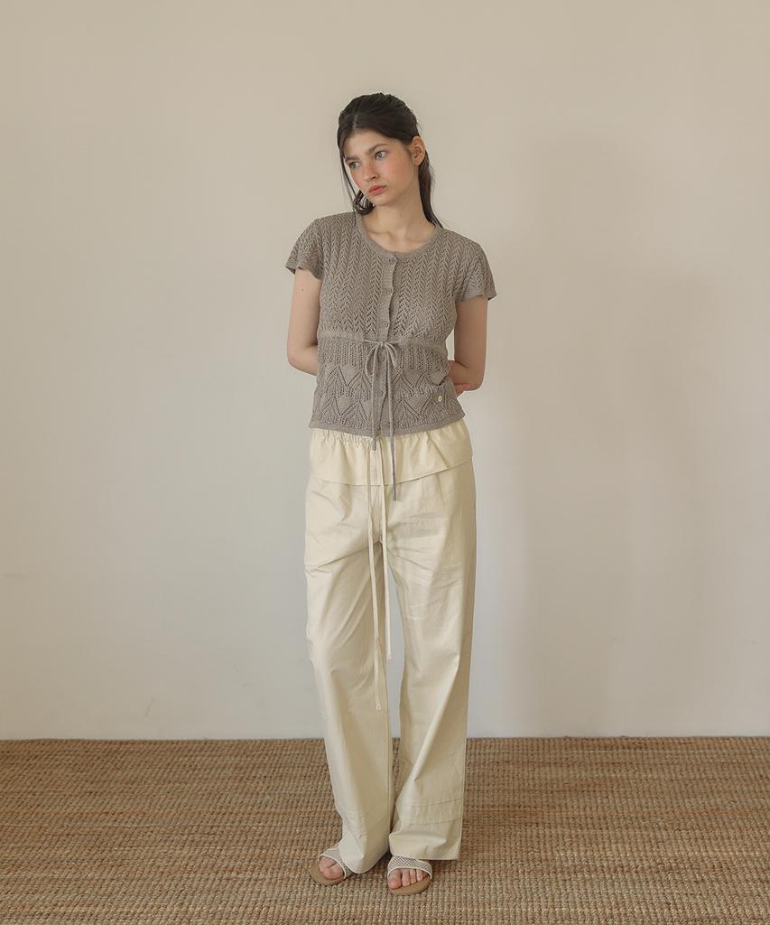 OURO Cotton Frill Pants [ Butter ]