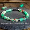 Adjustable Bohemian Lapis Lazuli Braided Bracelet – Natural Healing Gemstone, Calming Unisex Daily Gift