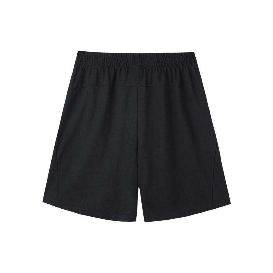 Anta SS22 Logo Print Solid Casual Shorts Men Bottoms Black 152238306-2