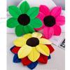 Cute Flower Shaped Plush Bath Mat Cozy Cartoon Style Seat Cushion For Sofa Or Chair