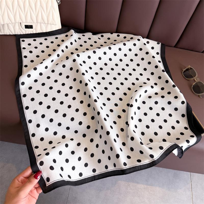 New Cashew Print Female Neck Scarf Cotton Linen Feeling Women Hair Scarves Foulard Head Band Shawls Wraps Neckerchief Bandana