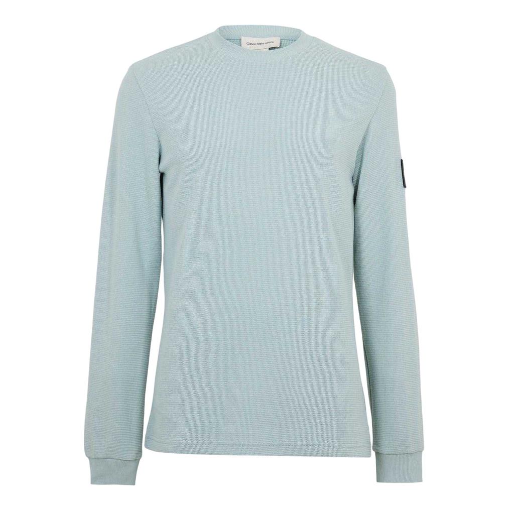 Calvin Klein Mens Waffle Long-Sleeved Top