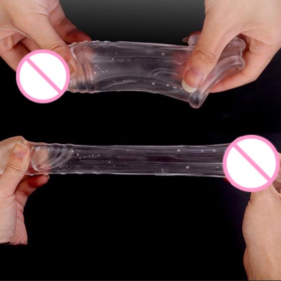 Men's Stimulating Silicone Condom Sleeve Delay Lasting Spike Condom Sexy Toy